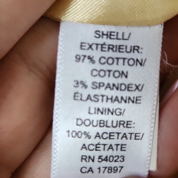 BANANA REPUBLIC | Satin Trench Coat Jacket Floral Yellow Roses Sz M - Picture 6 of 7